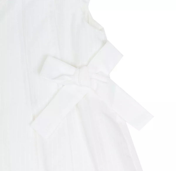 CHIC COLLECTION by LARANJINHA Girls White Dress With Bows