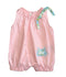 FENDI Roma Baby Girl Light Pink Romper Pagliaccetto With Logo
