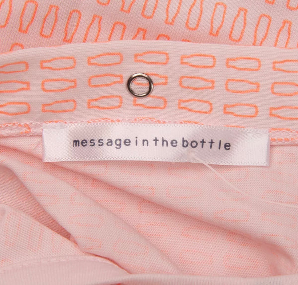 MESSAGE IN THE BOTTLE Baby Romper With Logo & Bottle Pattern