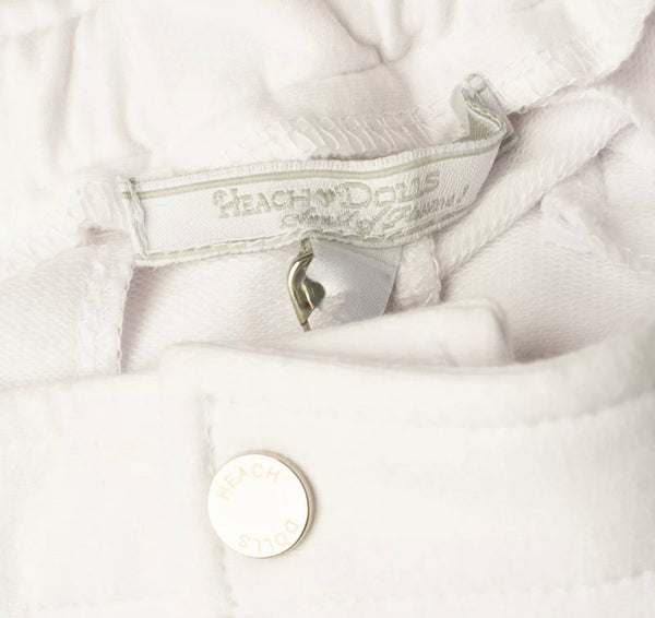 SILVIAN HEACH Heach Dolls Girls White Sweat Trousers With Logo