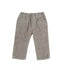 EDDIE PEN Grey Corduroy Cotton Trousers With Back Logo