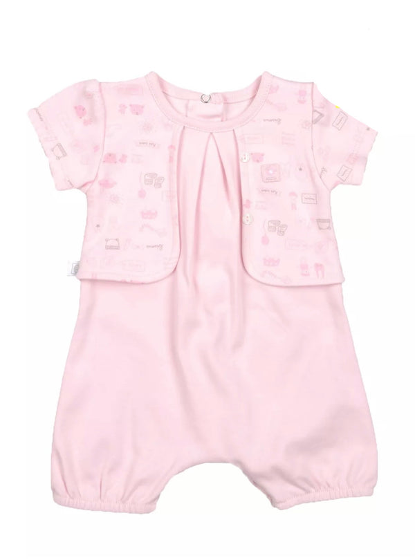 ABSORBA Baby Girl Pink Romper With Logo