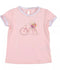 SILVIAN HEACH Baby Girl Light Pink T-Shirt With Bicycle Print
